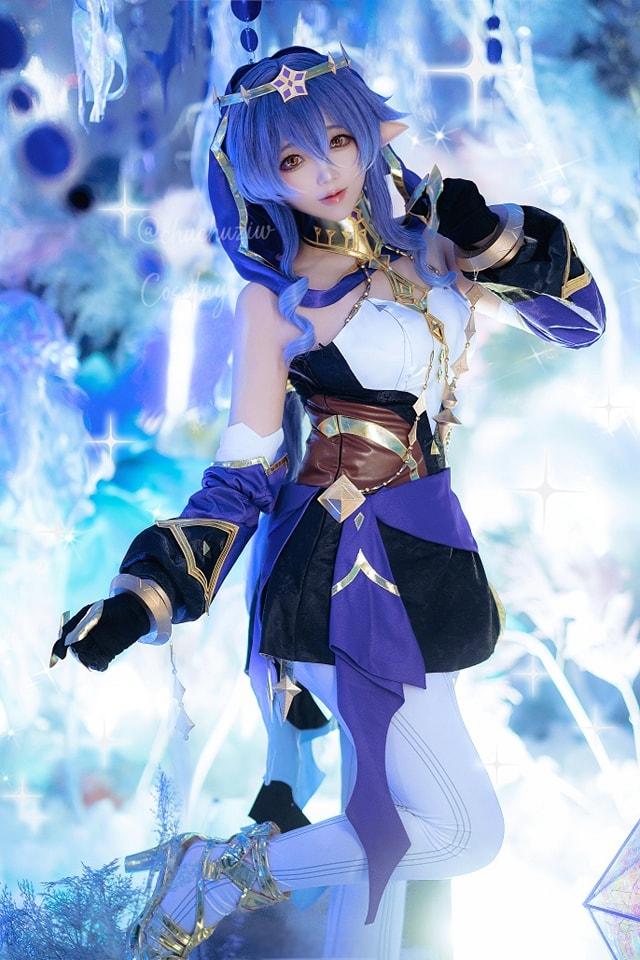 原神：coser@楚楚子w倾情演绎新秀’莱依拉Layla’，惊艳亮相！-汤姆先生-一个分享国内外网红coser资讯的社区